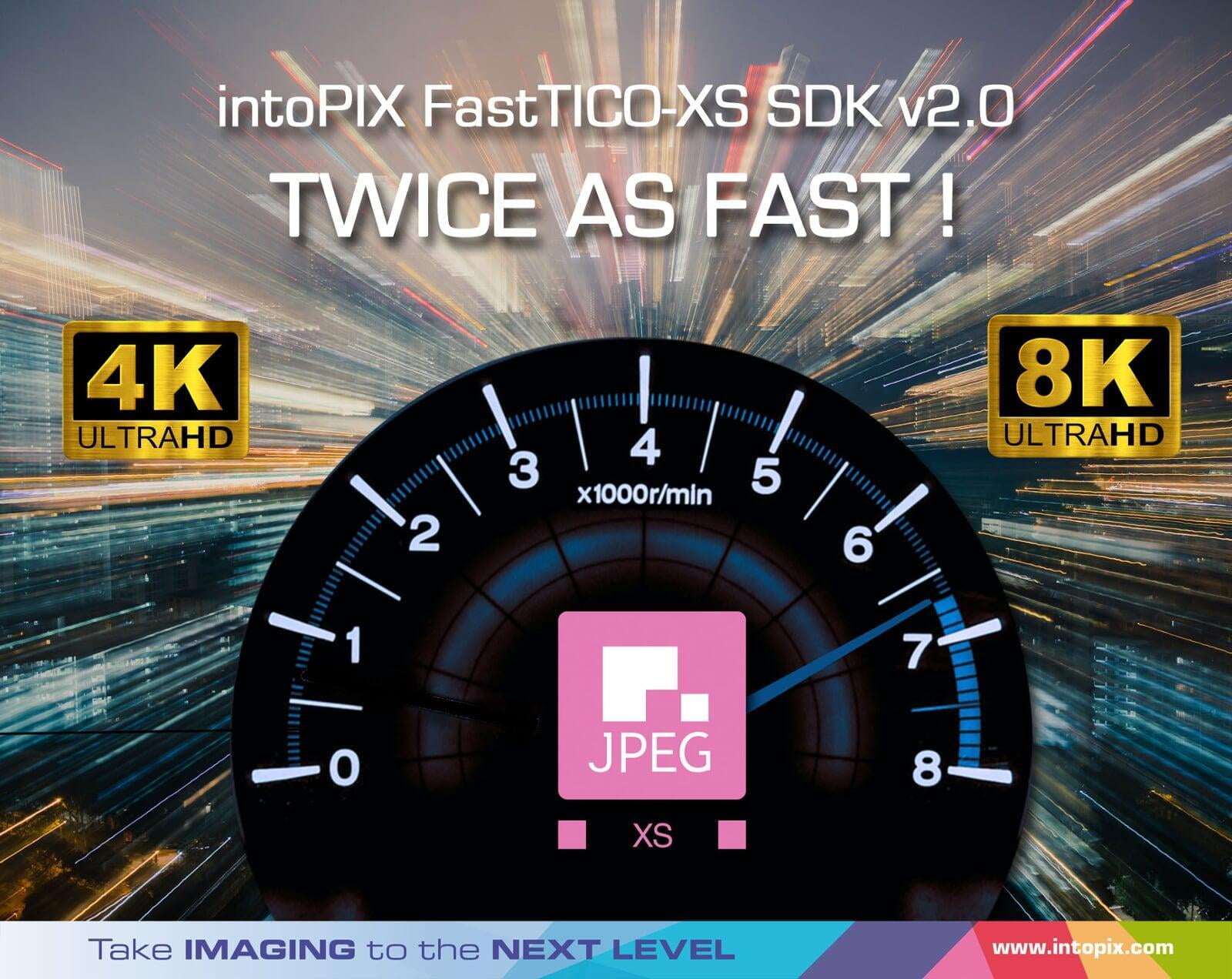 intoPIXは、x86-64CPUプラットフォームのJPEG-XS用FastTICO-XS SDK v2.0を出荷